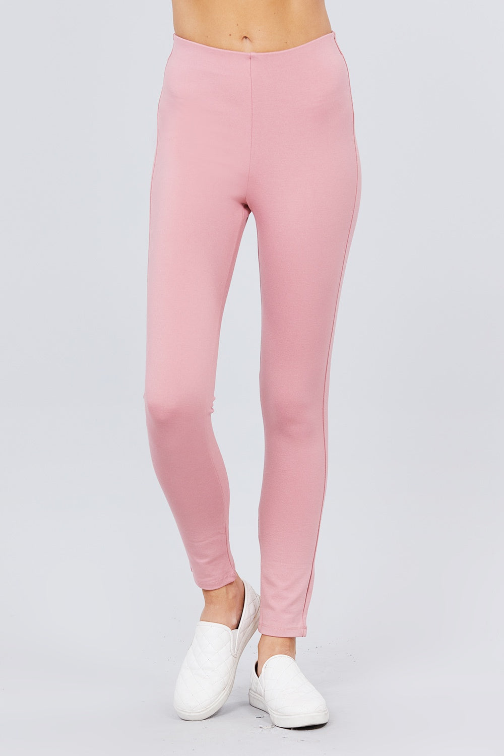 

FASHNZFAB брюки Ponte с эластичной резинкой на талии, розовый