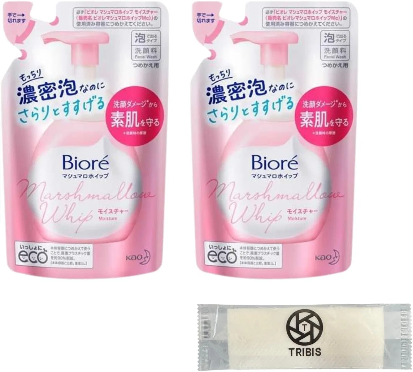 Пенка для умывания Bioré — Biore Marshmallow Whip, , ., с полотенцем TRIBIS, 130 мл — фото 2