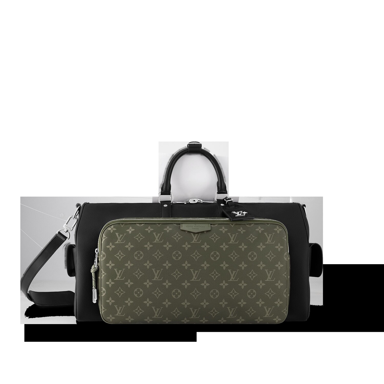 

Сумка Keepall Bandoulière 50 Louis Vuitton, зеленый