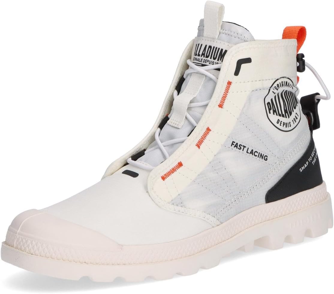 

Мужские ботинки Palladium Pampa Travel Lite RS из нейлона Ripstop, белый/черный