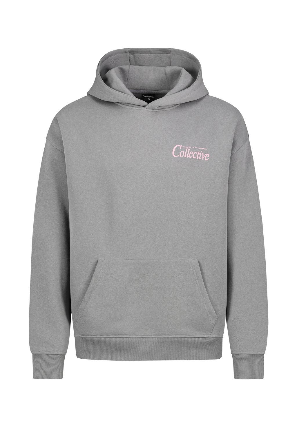

Толстовка MIT KÄNGURUTASCHE UND FRONTPRINT - Hoodie Sublevel, серый