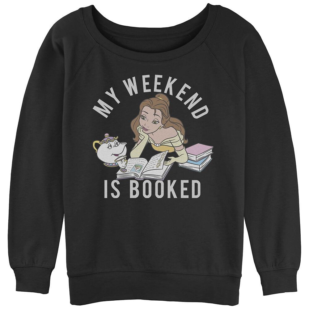 

Толстовка с напуском и рисунком Disney's Beauty And The Beast Juniors «My Weekend Is Booked» Licensed Character, черный