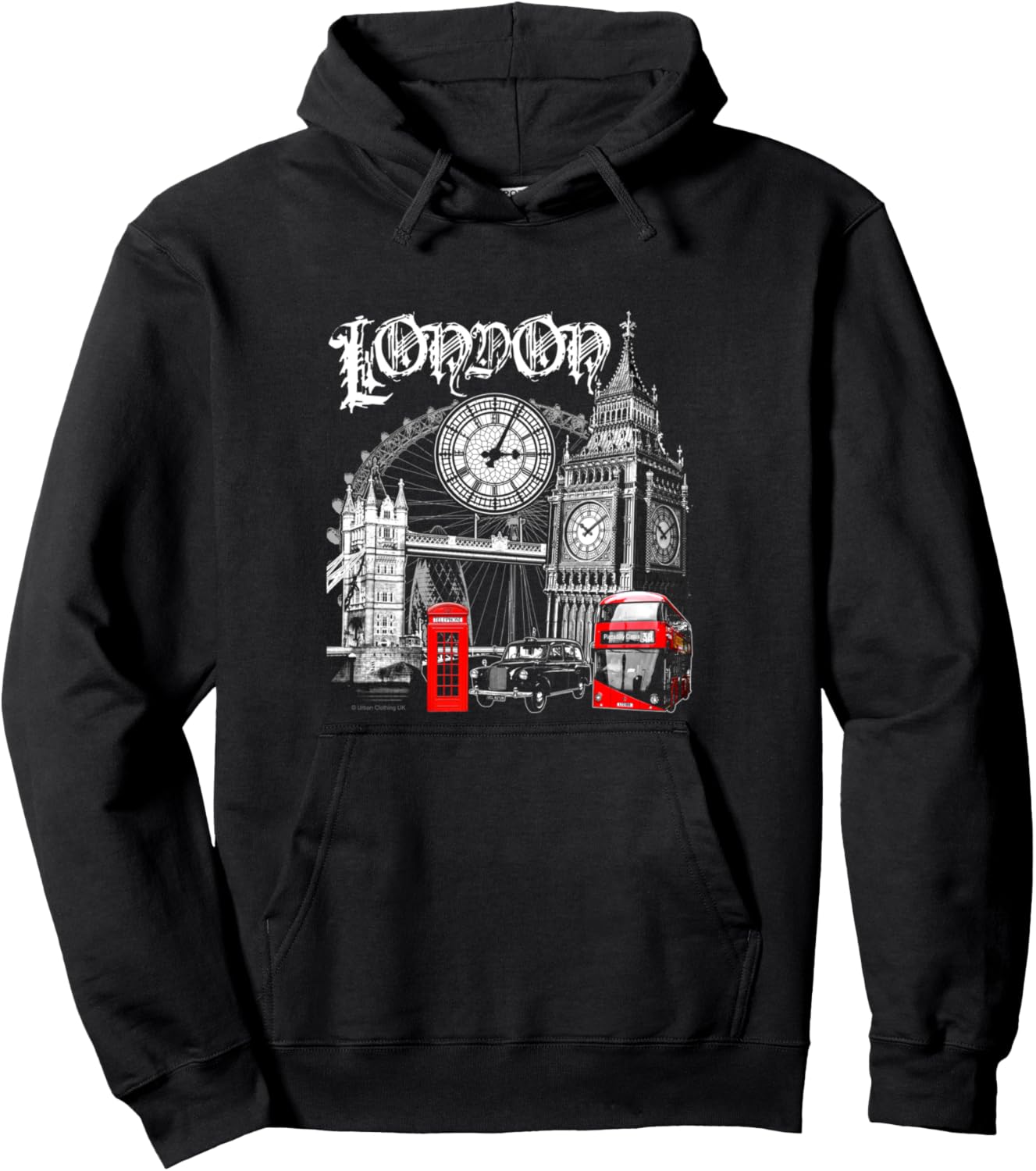 

Худи London Splash Icon Mashup London Calling, черный