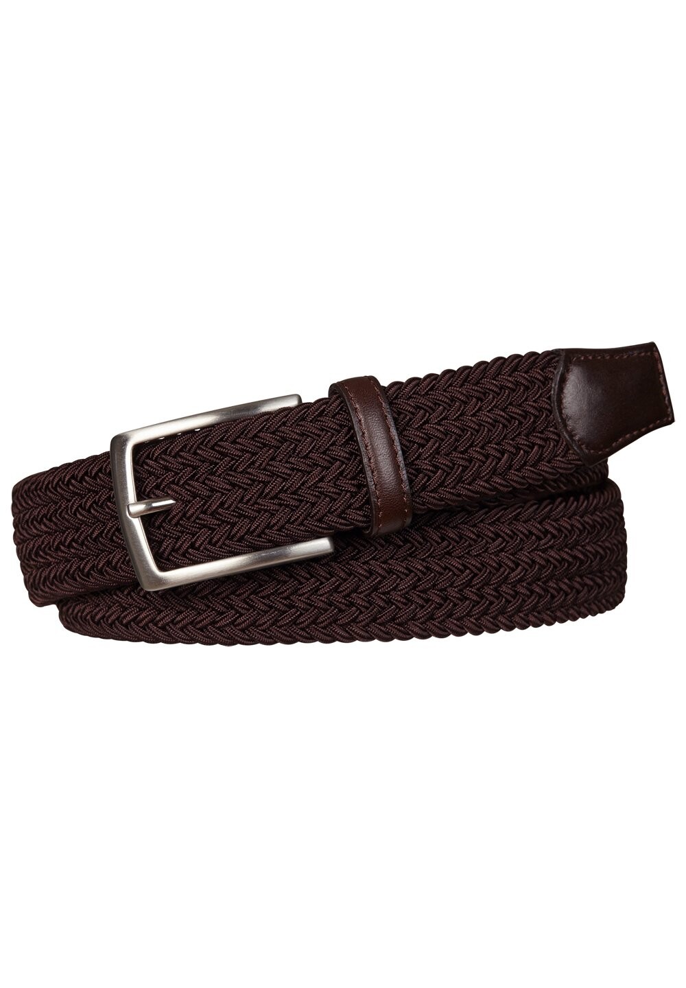 

Плетеный ремень ELASTIC WEBBING PROFUOMO, коричневый
