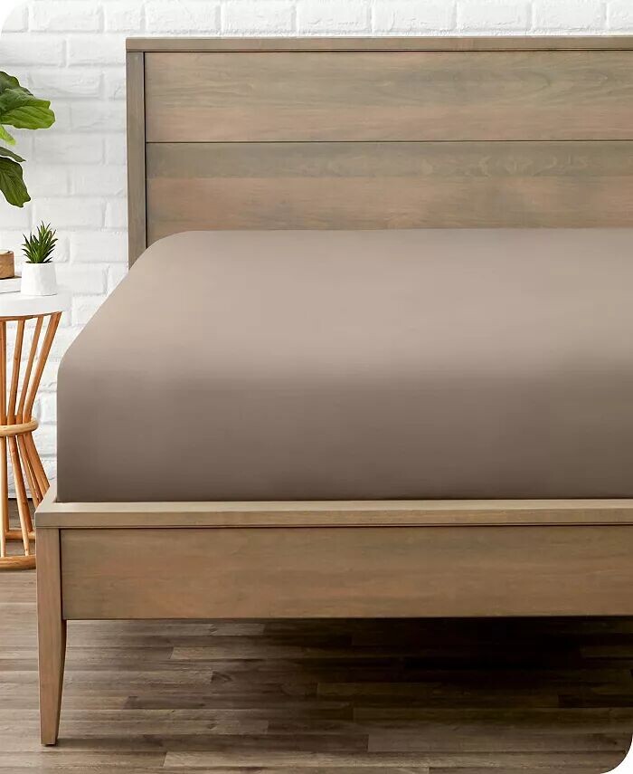 

Ультрамягкая простыня с двойной щеткой по всей длине Bare Home, бежевый