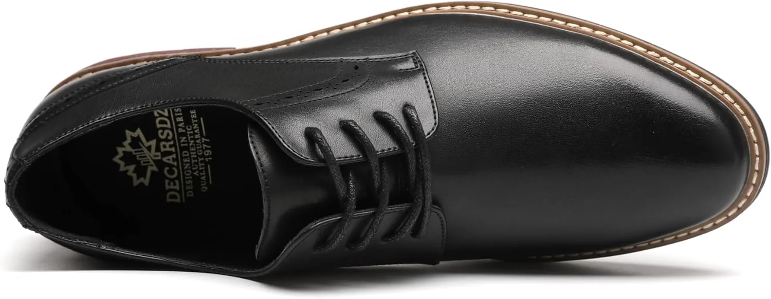 

Мужские классические оксфорды DECARSDZ с винтажным дизайном перфорации, современные формальные туфли на шнуровке, свадебная обувь