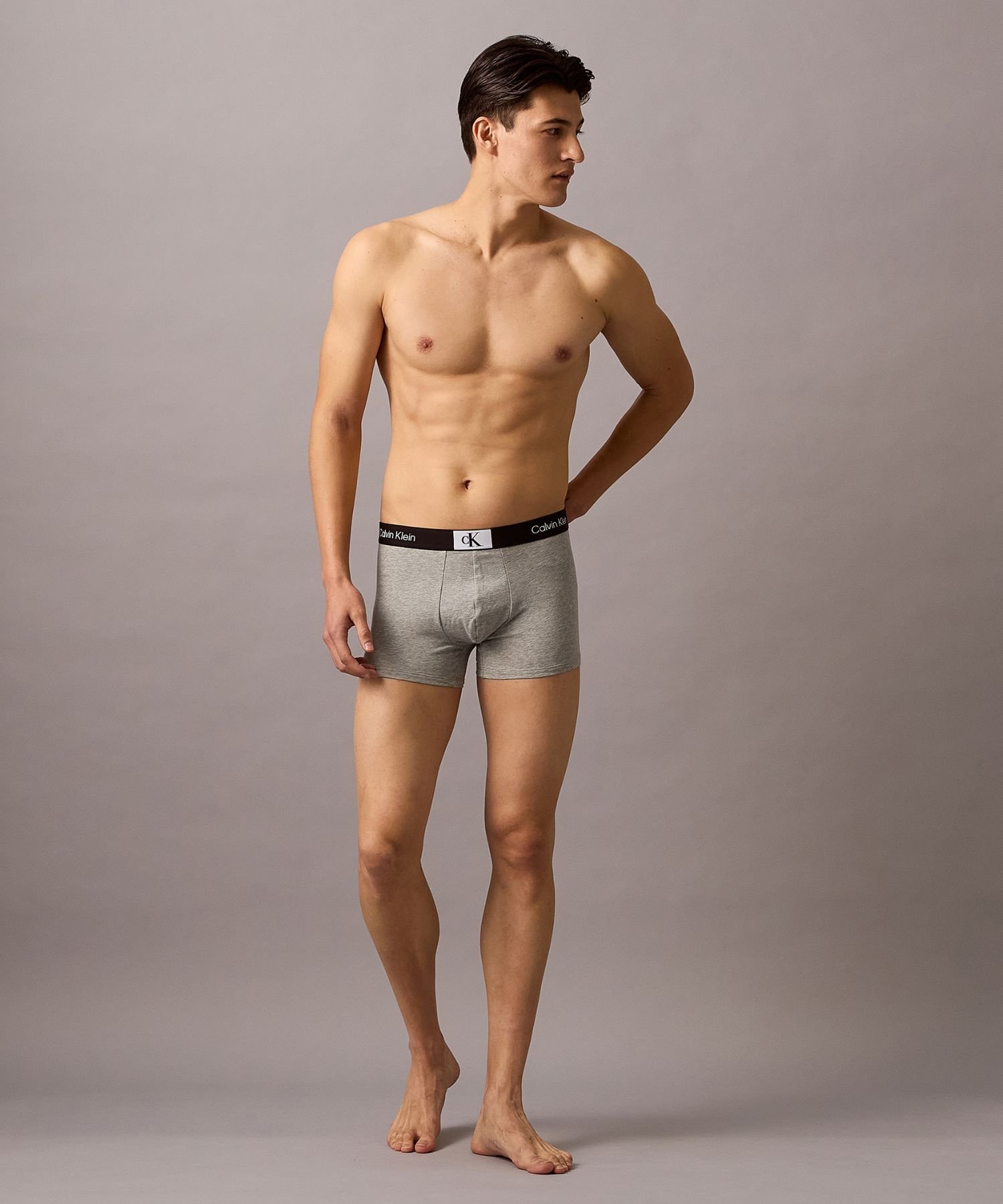 Трусы Calvin Klein 1996, нижнее белье Calvin Klein NB3403, Grey Heather — фото 2