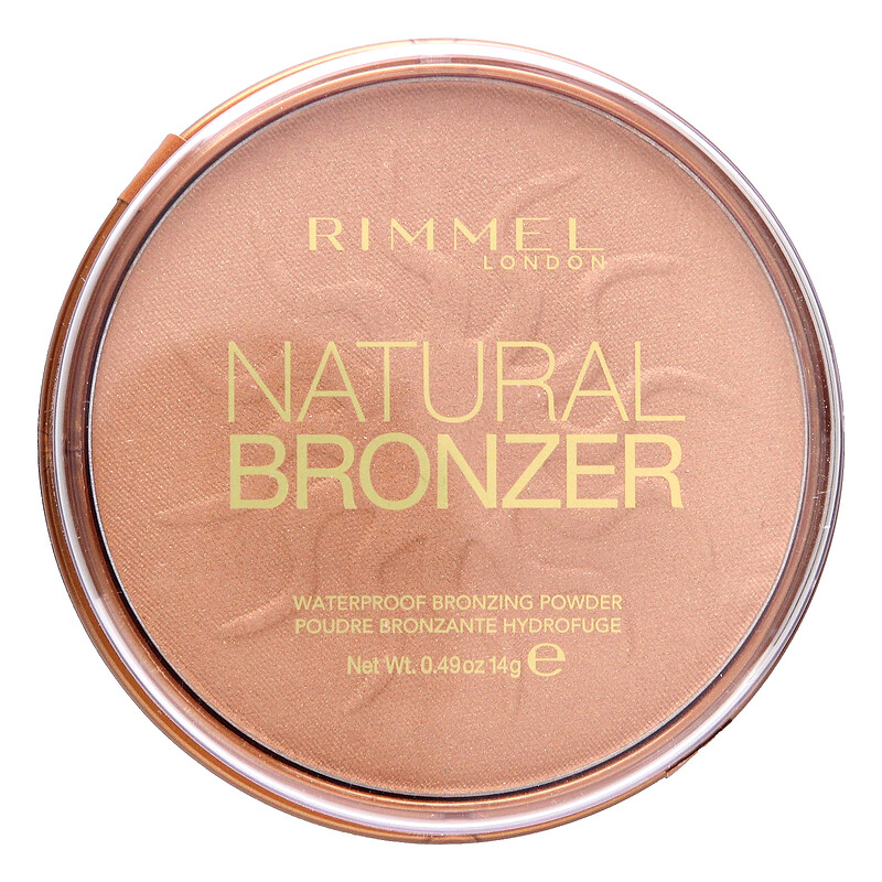 

Rimmel London, Natural Bronzer, водостойкая пудра-бронзер, оттенок 020 Sunshine, 14 г (0,49 унции)