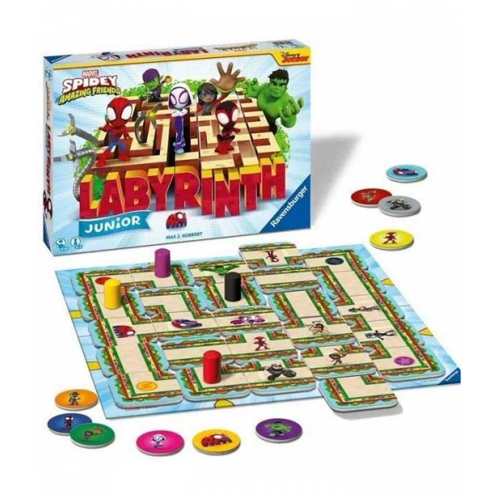 

Детская настольная игра Ravensburger Junior Labyrinth Spidey and Friends, мультиколор