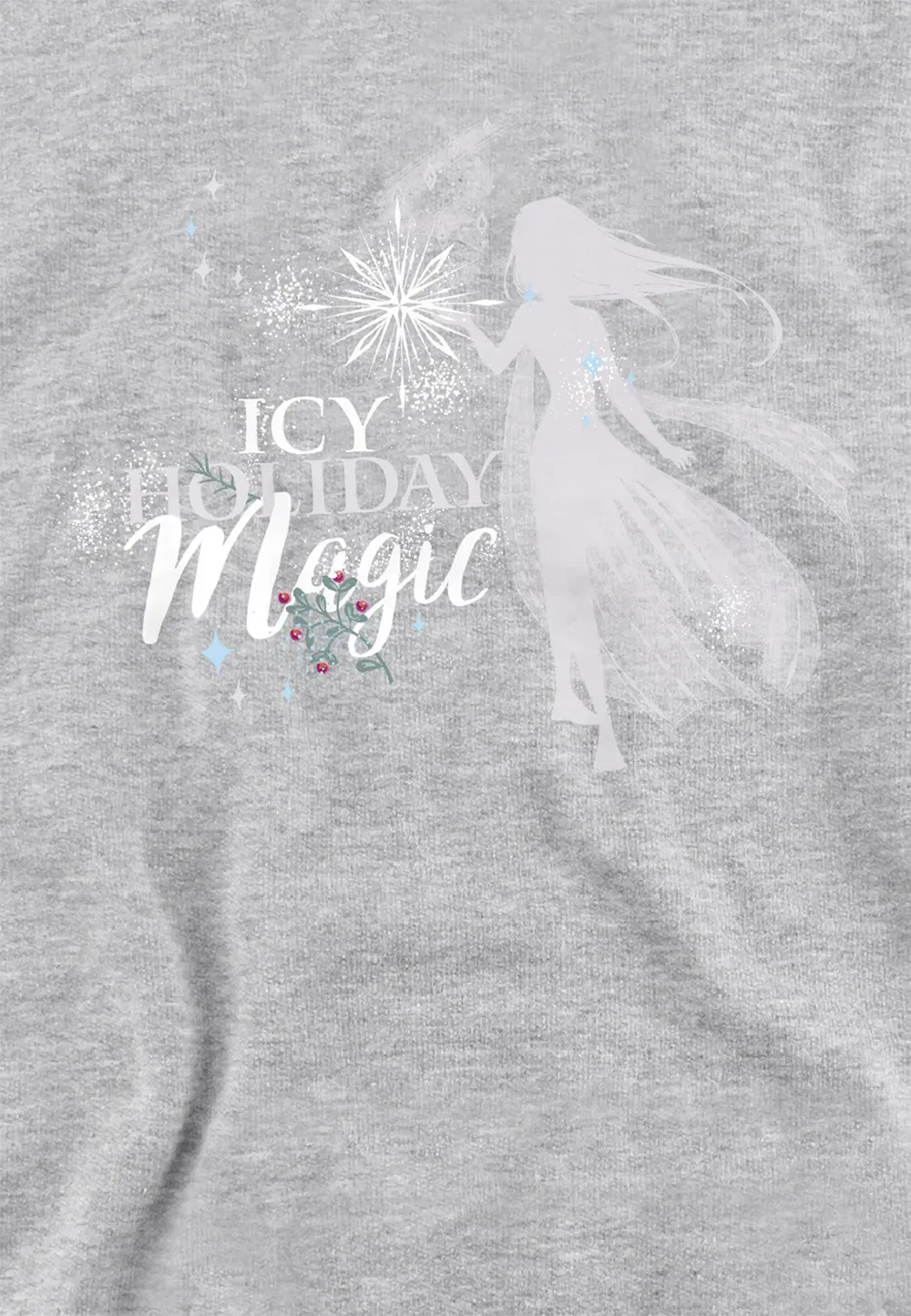 Детский худи Disney Frozen Elsa Athletic Heather, серый — фото 2