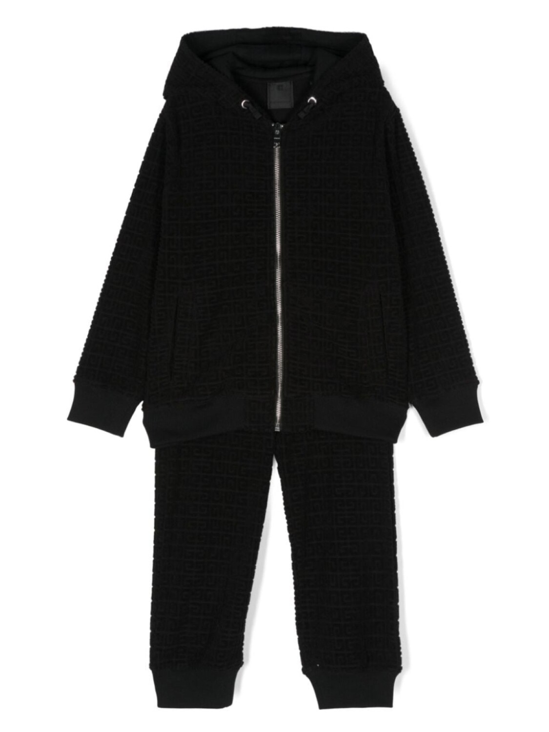 

Givenchy Kids спортивный костюм с жаккардовым узором 4G, черный