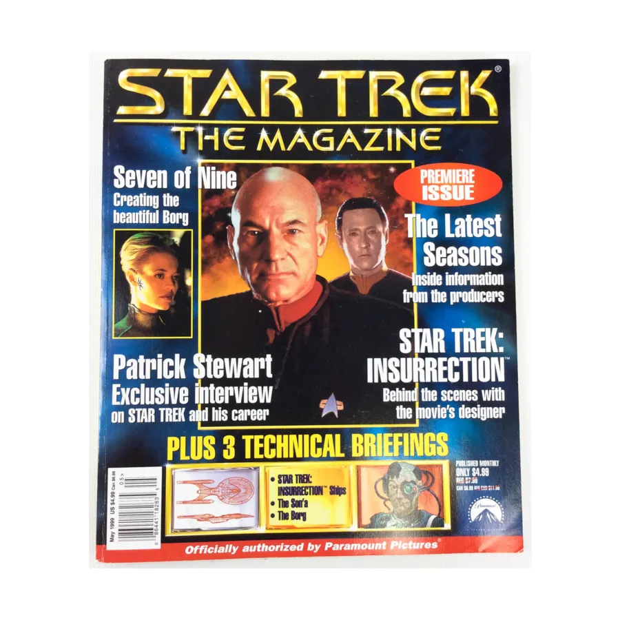 

Журнал Vol. 1, #1 "Seven of Nine, Patrick Stewart Interview", Star Trek - The Magazine