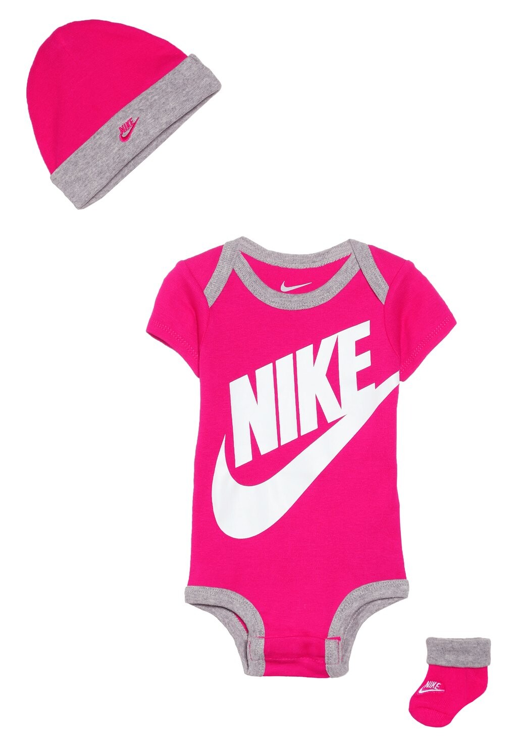 Боди FUTURA LOGO HAT BOOTIE BABY SET Nike Sportswear, цвет rush pink — фото 3