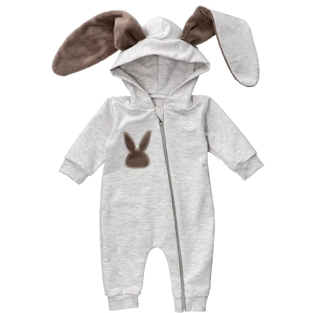 Комбинезон с ушками Baby Sweets, серый
