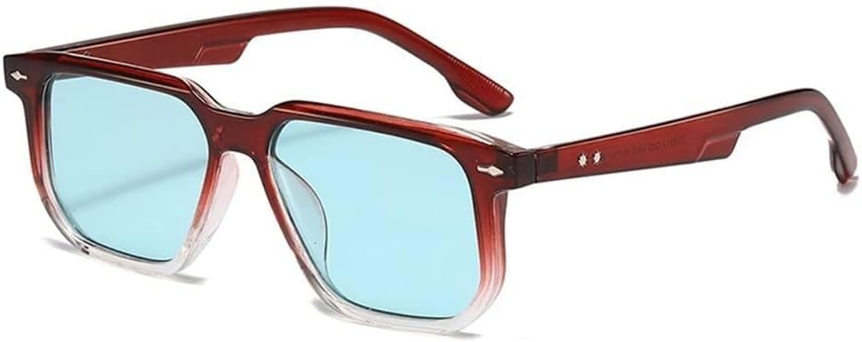 

Солнцезащитные очки конфетных цветов для женщин и мужчин с заклепками, защита от УФ-излучения UV400, для занятий спортом на открытом воздухе, бега и езды на велосипеде Generic, Dark Red Cyan