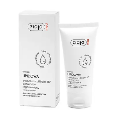 

Med Lipid Treatment жирный крем с УФ-фильтром 50 мл, Ziaja
