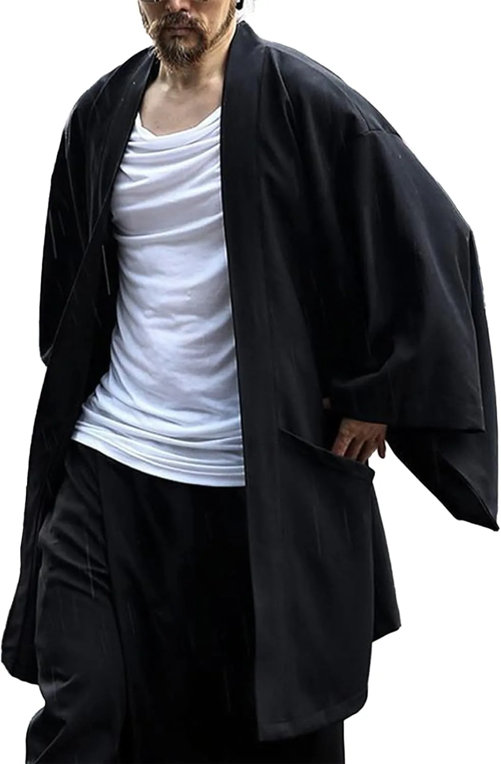 

ZYXTIM мужской кардиган с воротником-шалью и карманами