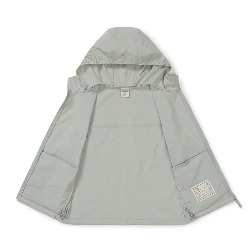 Детский охлаждающий жилет с капюшоном Root мятного цвета от Snowpeak Apparel Kids — фото 4