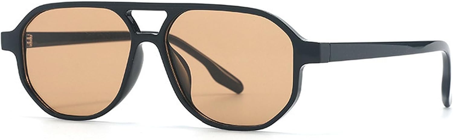 

Винтажные солнцезащитные очки-пилот с двойной перемычкой, многоугольные, для женщин и мужчин, модные градиентные, в стиле ретро 70-х, защита от ультрафиолета UV400 mincl, C5