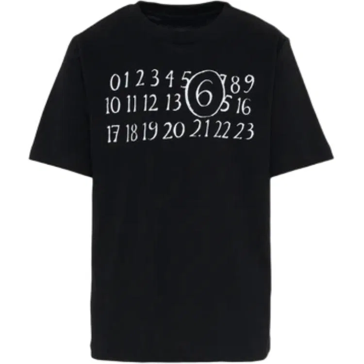 Футболка детская MM6 Maison Margiela черная
