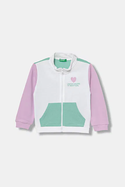 Детская олимпийка из хлопка United Colors of Benetton, мультиколор