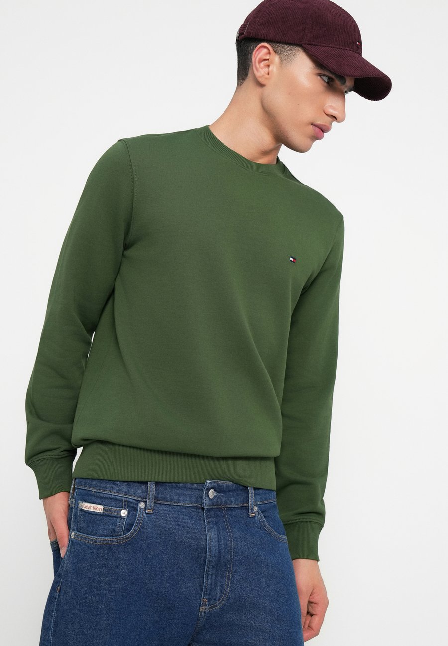 Толстовка Tommy Hilfiger ESSENTIAL TERRY CREW NECK, Mountain Pine/Khaki — фото 4
