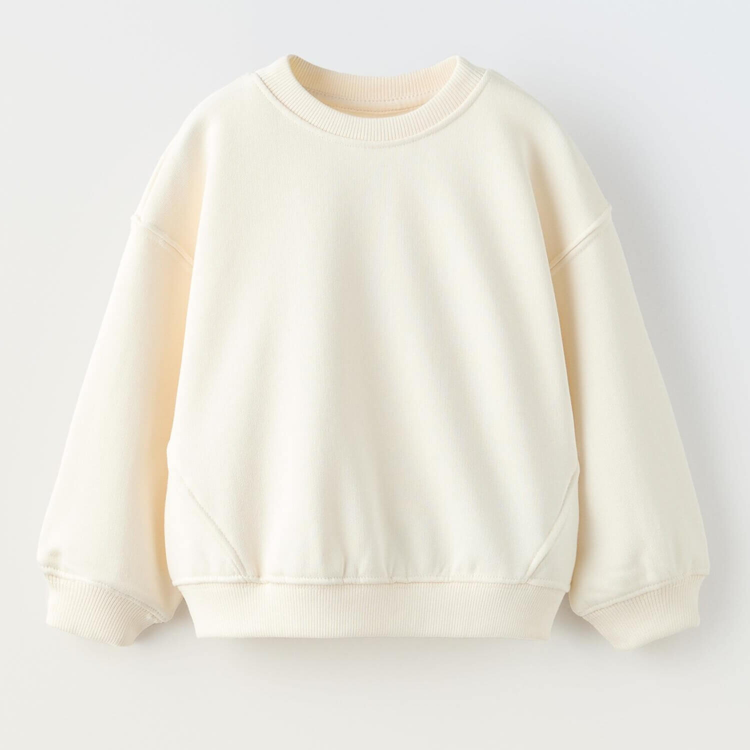 

Толстовка Zara Garment-dye Embroidered, молочный