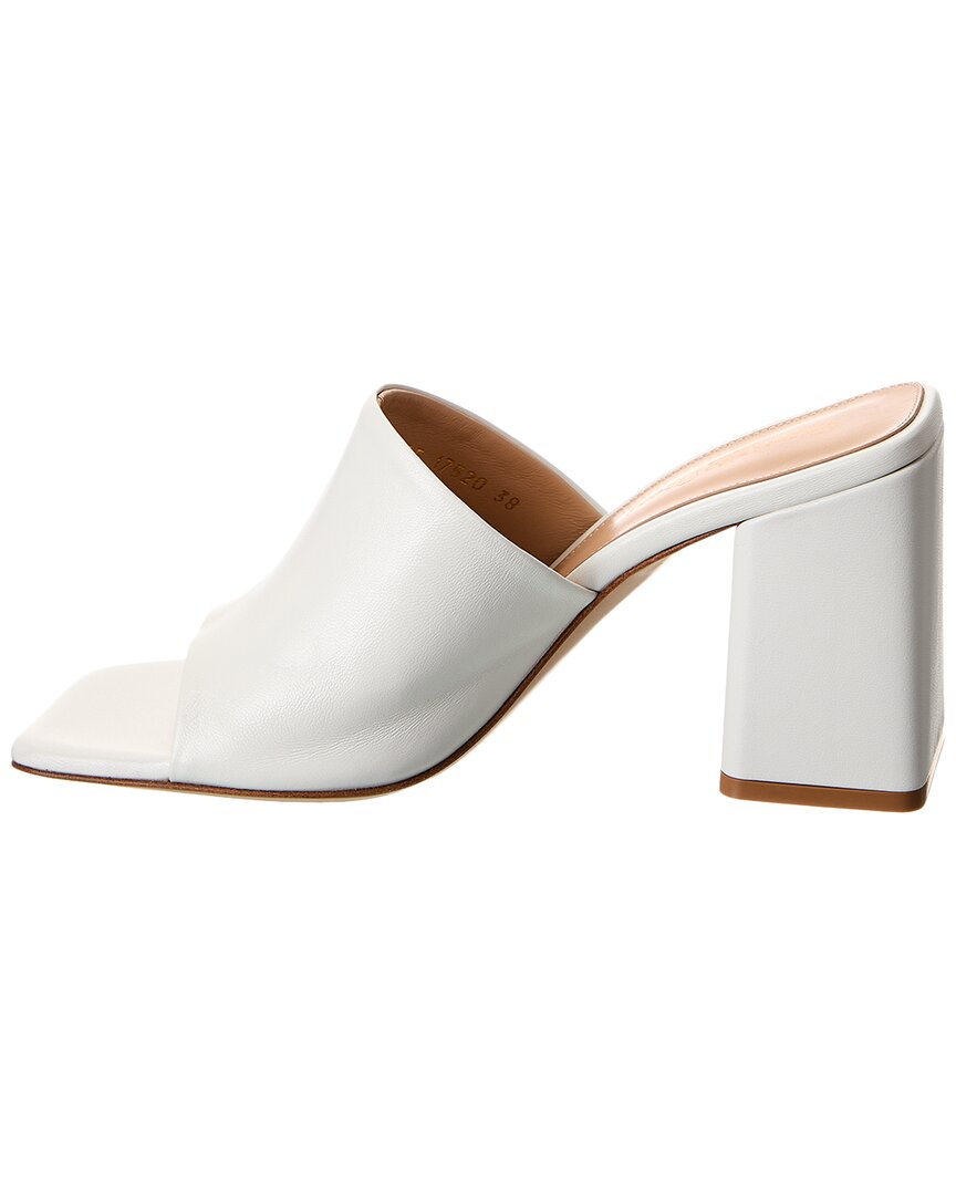 Gianvito Rossi Wynn 85 Leather Sandal, белый — фото 2
