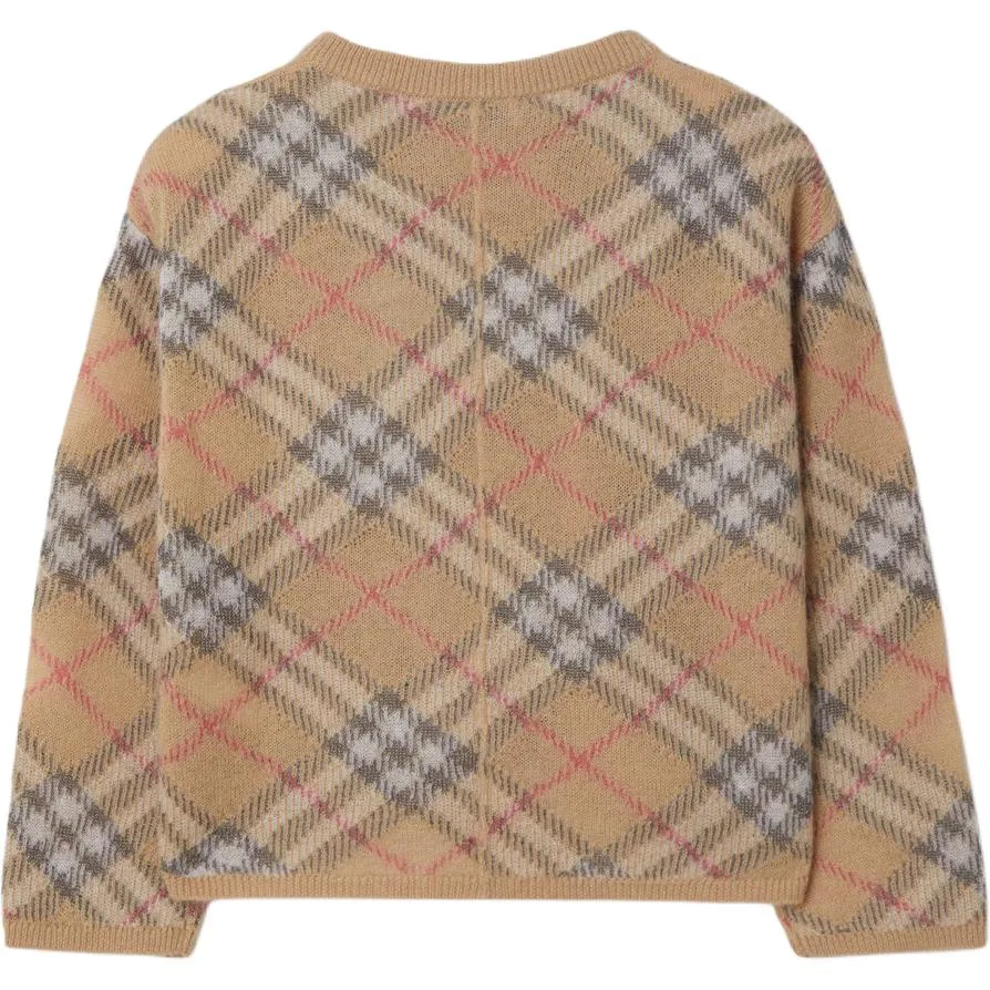 Burberry Свитер FW24 Light Stone детский — фото 4