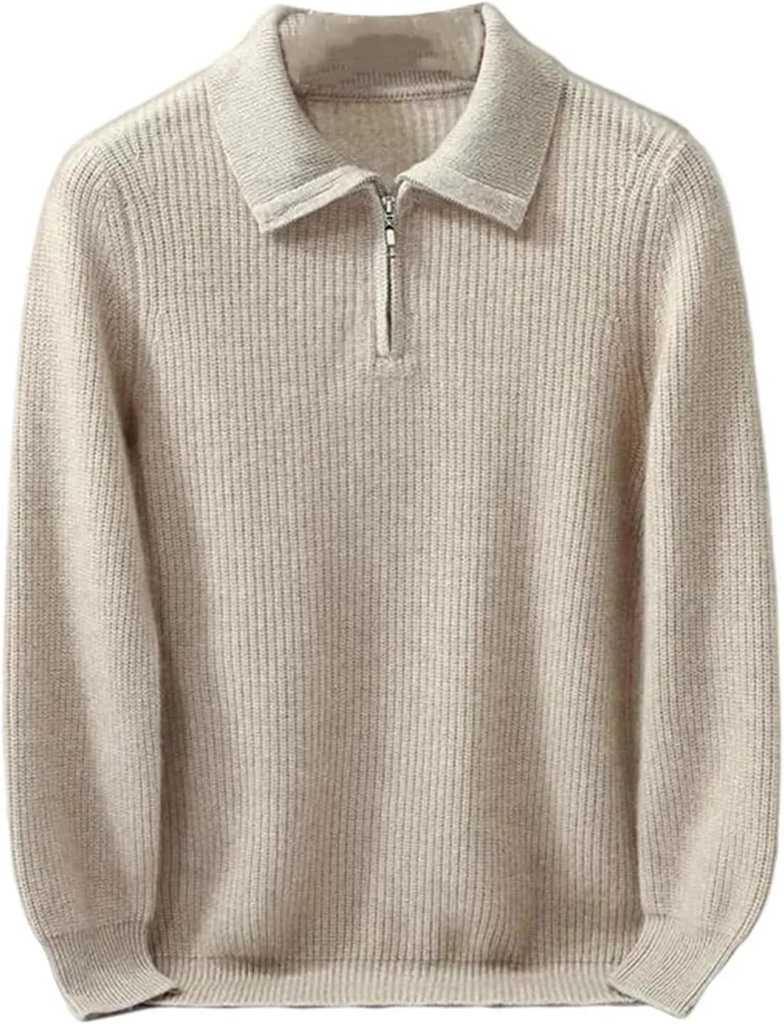 

Мужской пуловер из кашемира с лацканом