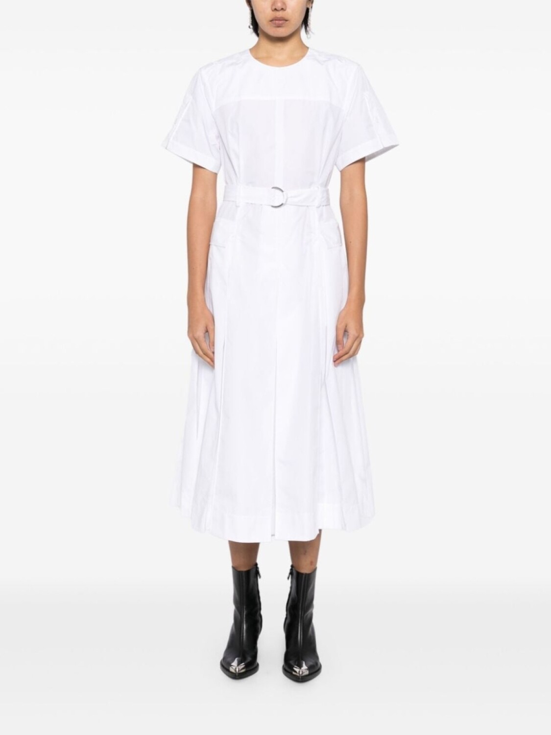 

3.1 Phillip Lim платье миди в практичном стиле, белый