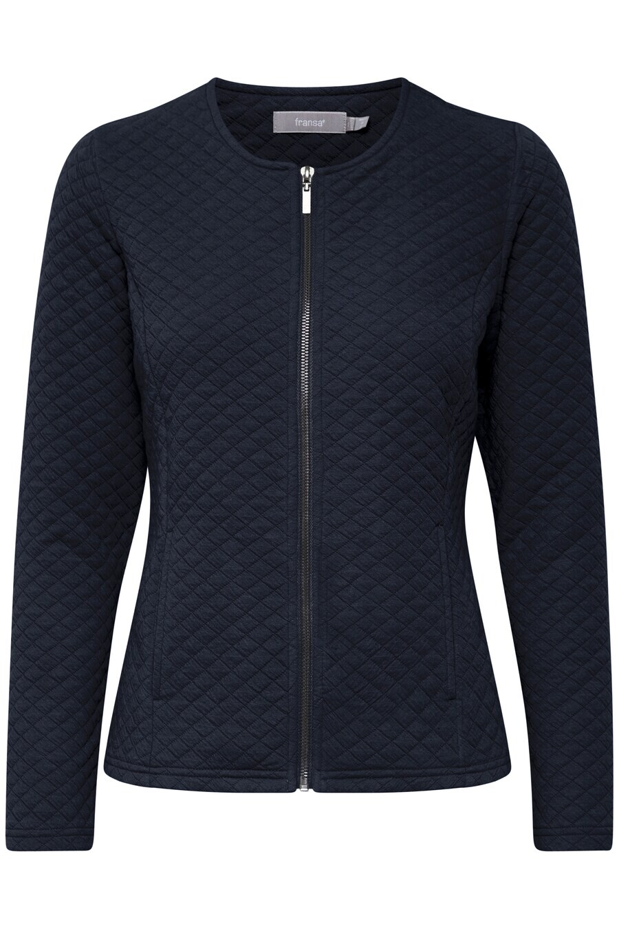 

Толстовка с капюшоном на молнии Fransa Zip-Up Hoodie, темно-синий