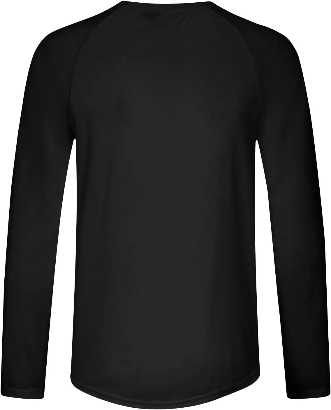 Мужская футболка с длинным рукавом для фитнеса, A01 Black — фото 3
