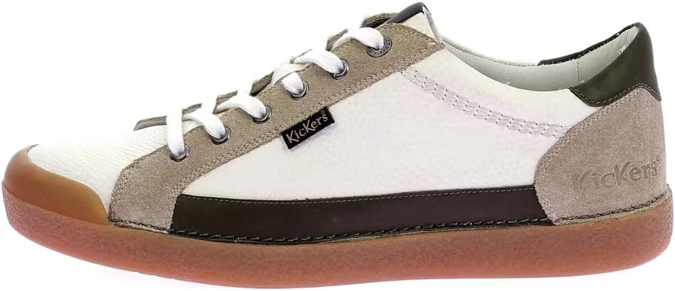 Мужские кроссовки Kickers Kick Trainer, White Beige Khaki — фото 2