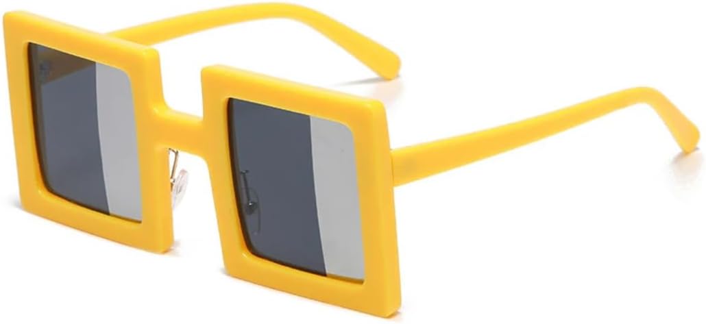 

Модные маленькие уникальные женские солнцезащитные очки в стиле ретро с двухцветными линзами, защита от УФ-излучения UV400, мужские трендовые очки для активного отдыха UUPTTPL, Yellow Gray Silver