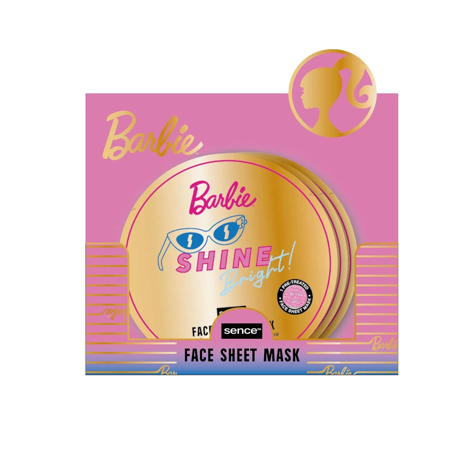 Тканевая маска Sence — Для лица с ароматом ванили «Barbie» ( .)