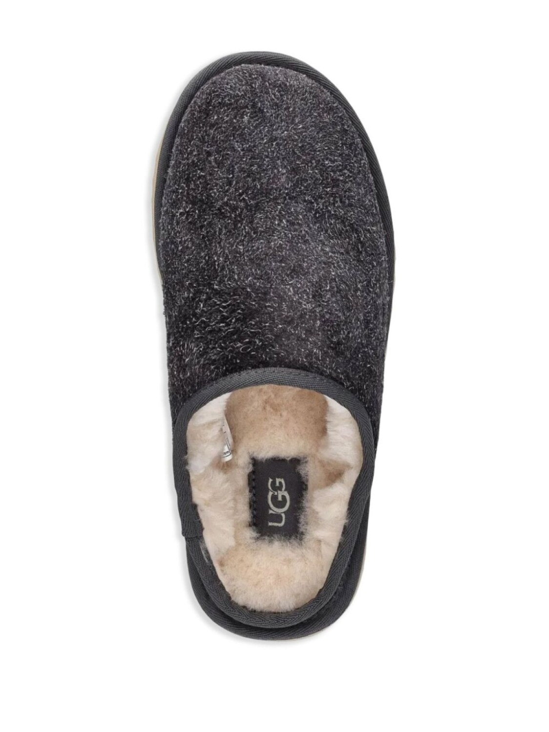 Классические мохнатые тапочки UGG, серый — фото 4