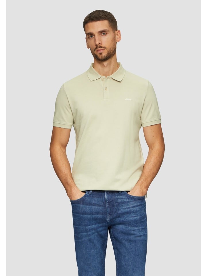 

Футболка s.Oliver Polo-Shirt kurzarm, бежевый