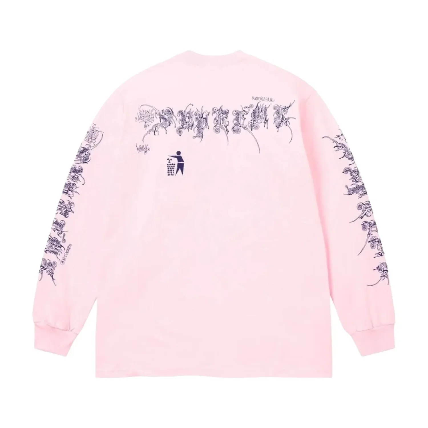 Футболка Supreme SS26 Wombat с длинными рукавами, светло-розовая — фото 2