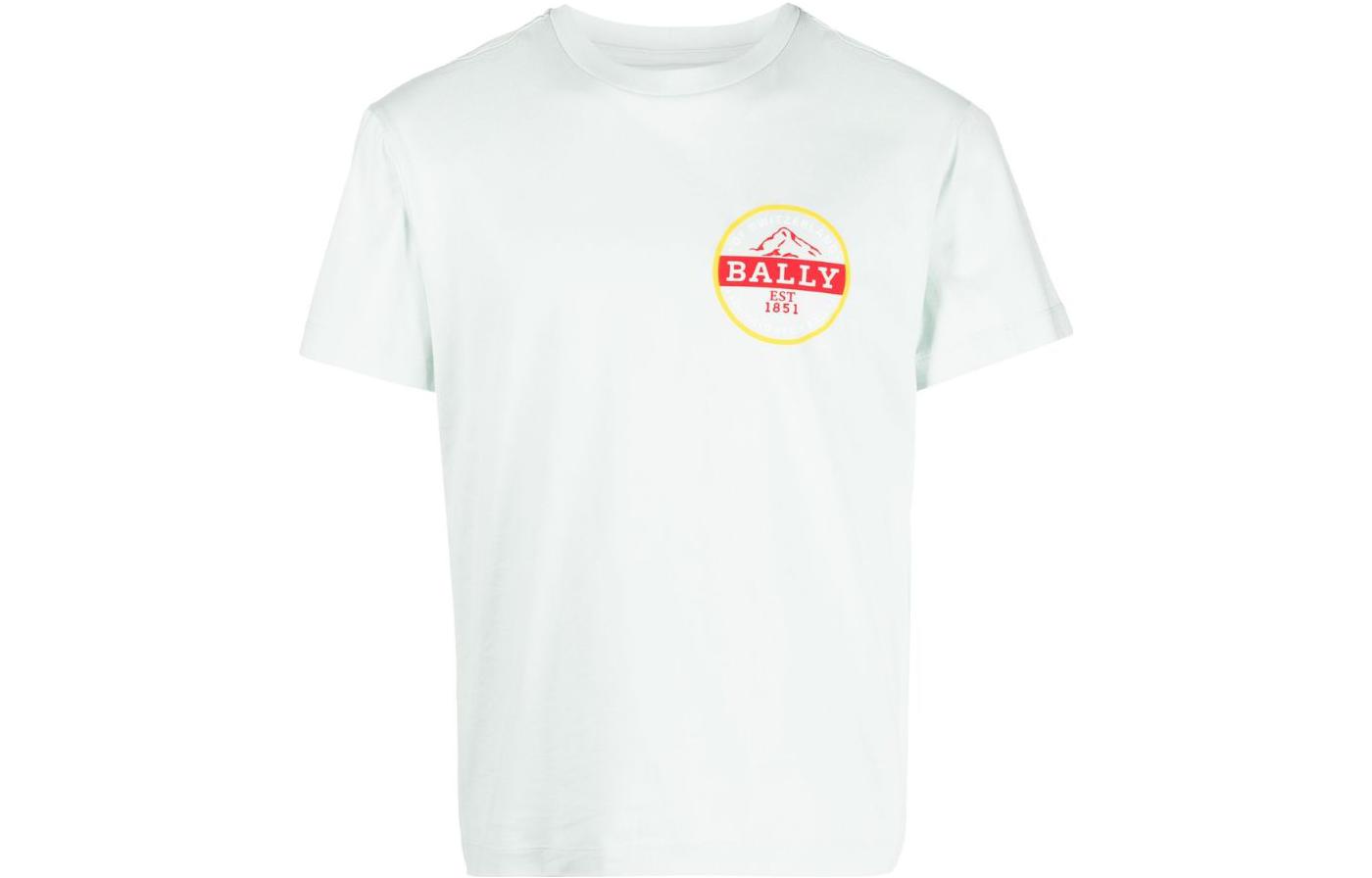 

BALLY Футболка мужская светло-голубая