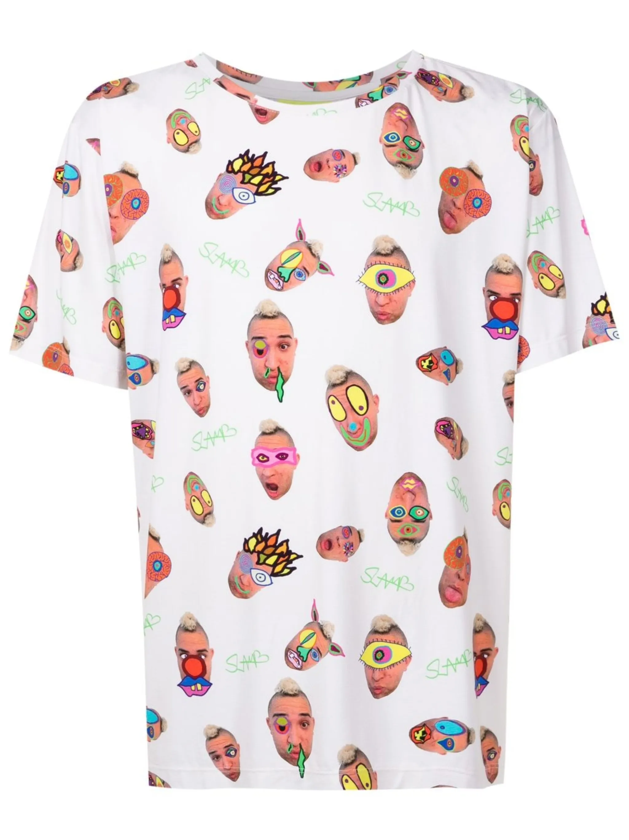 

Футболка с графичным принтом Amir Slama, белый