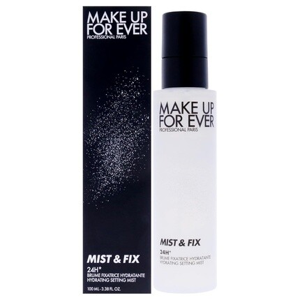 

Mist and Fix 24-часовой увлажняющий фиксирующий спрей для женщин 3,4 унции Make Up For Ever