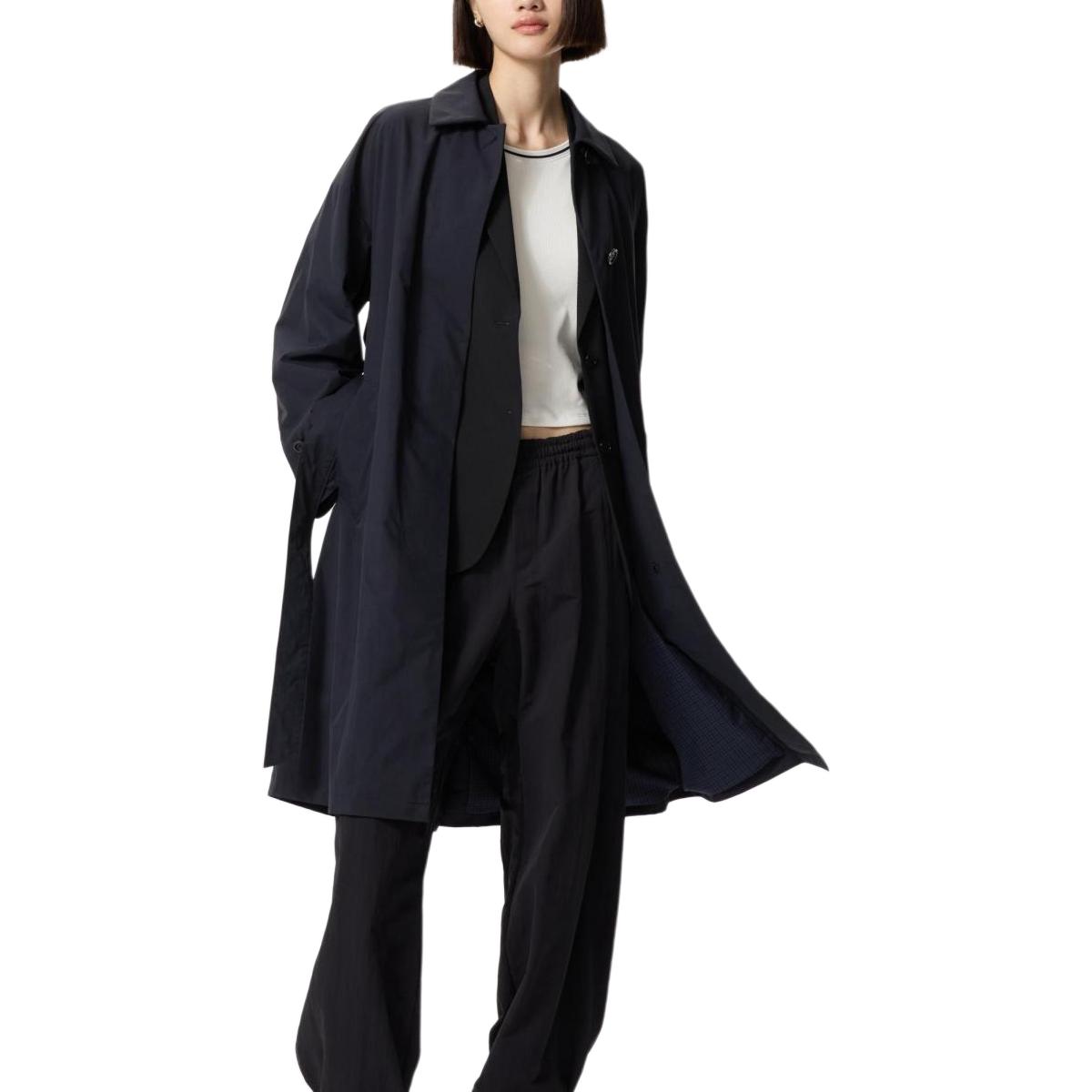 

UNIQLO Женское черное пальто Black, Black