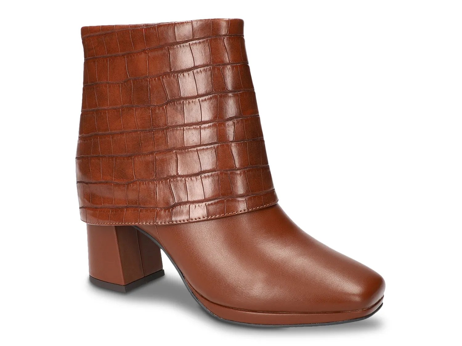 Ботинки Easy Street Sutton Bootie, Tan Croc Print