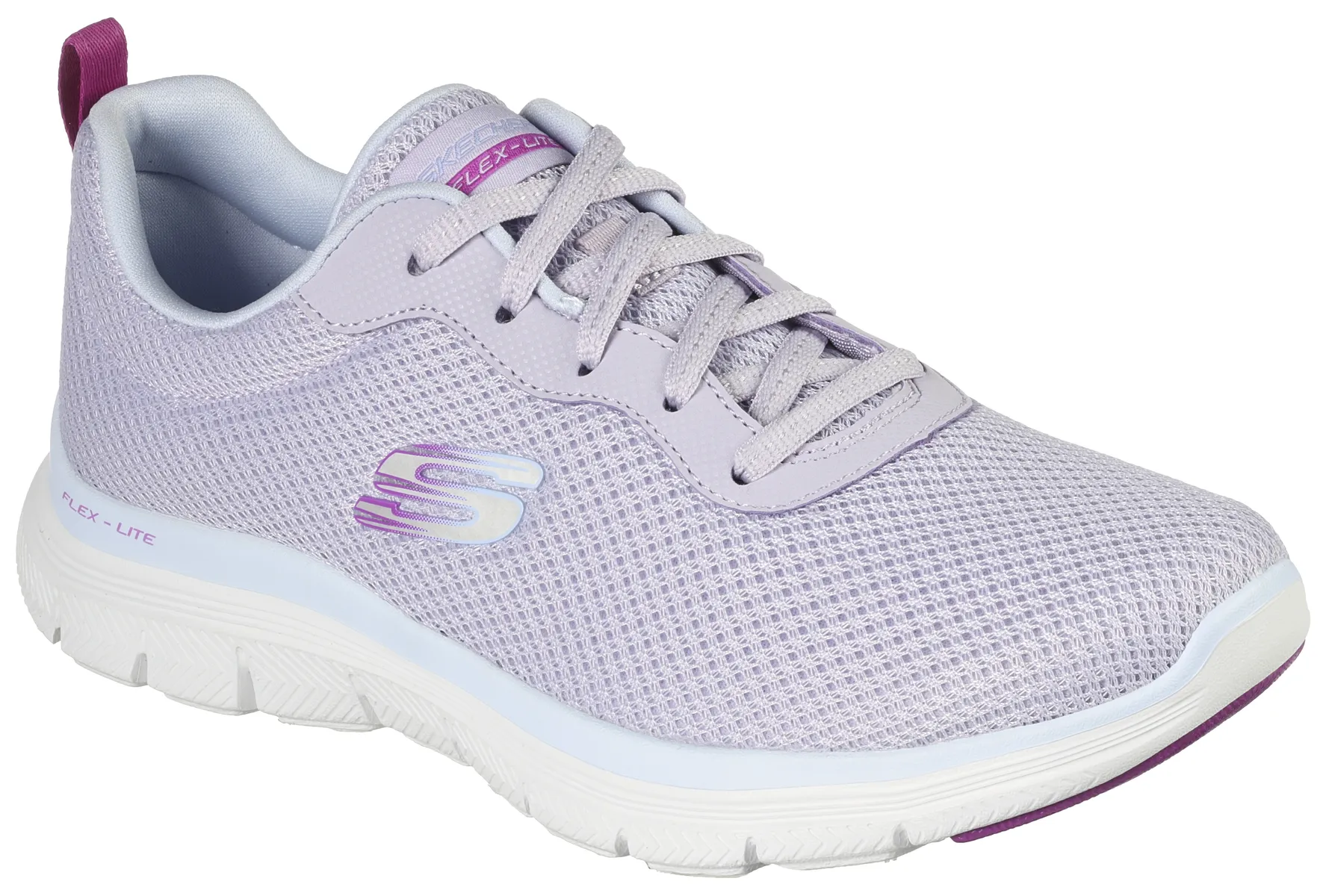 

Кроссовки Skechers "FLEX APPEAL 4.0 BRILLINAT VIEW", с пеной с эффектом памяти с воздушным охлаждением, повседневная обувь, полуботинки, туфли на шнуровке, цвет Lavendel