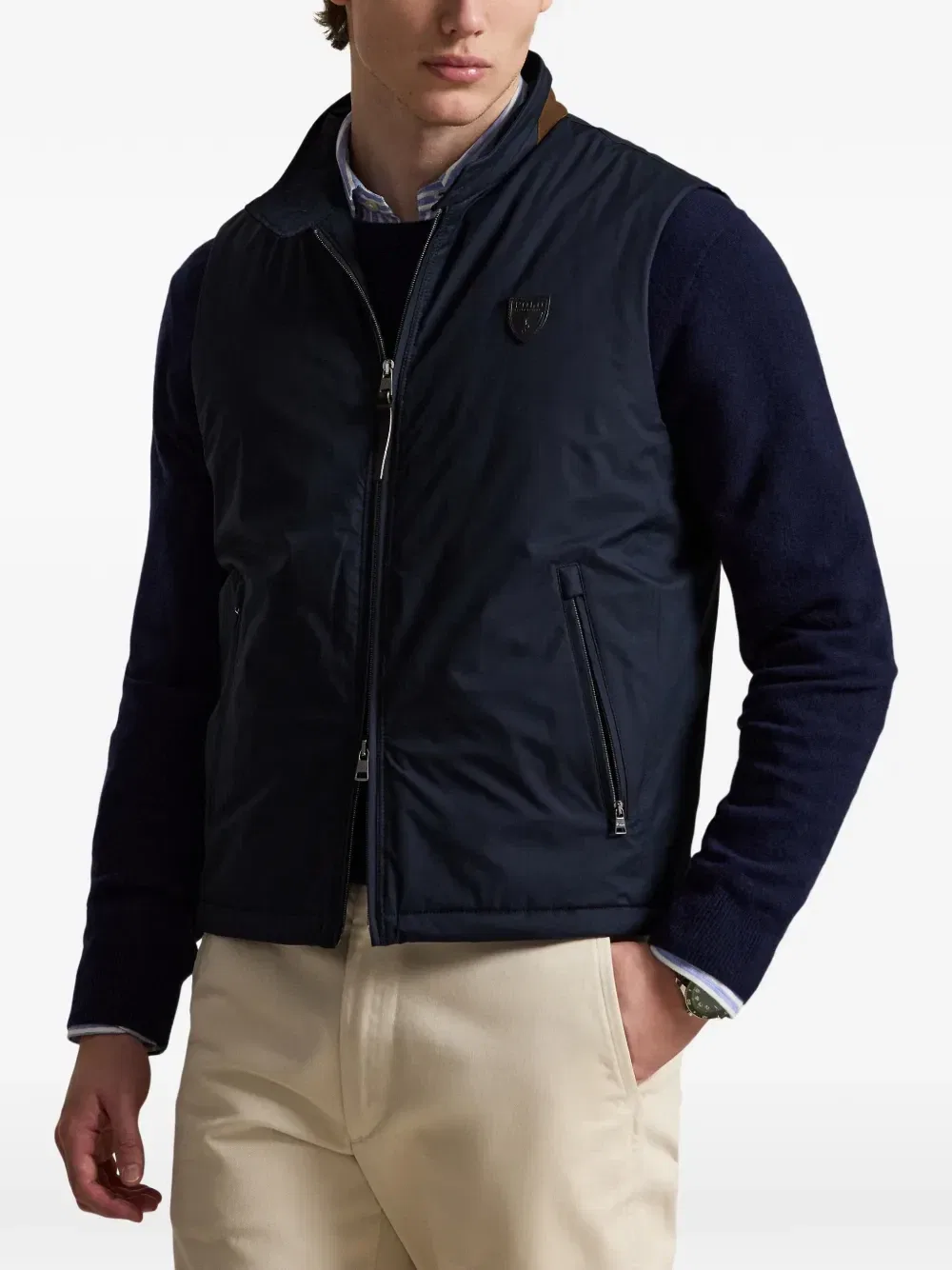 Жилет с нашивкой POLO RALPH LAUREN, синий — фото 3