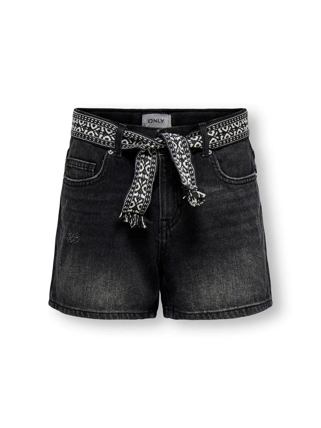 Джинсовые шорты прямого кроя KIDS ONLY, washed black