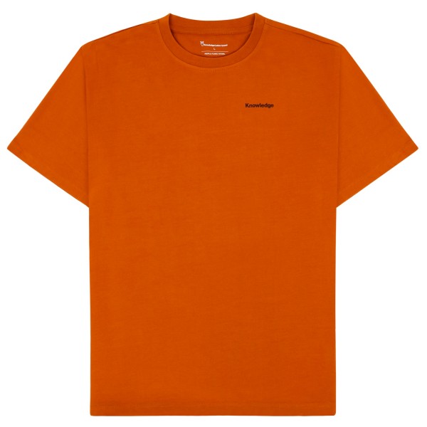 

Футболка с принтом на спине S/S heavy single mtn Knowledgecotton Apparel, Pumpkin Spice