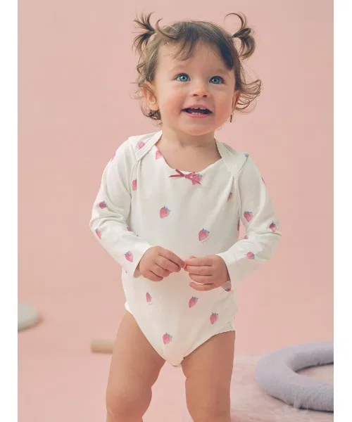Боди-сорочка с длинным рукавом Gelato Pique BABY красный — фото 2