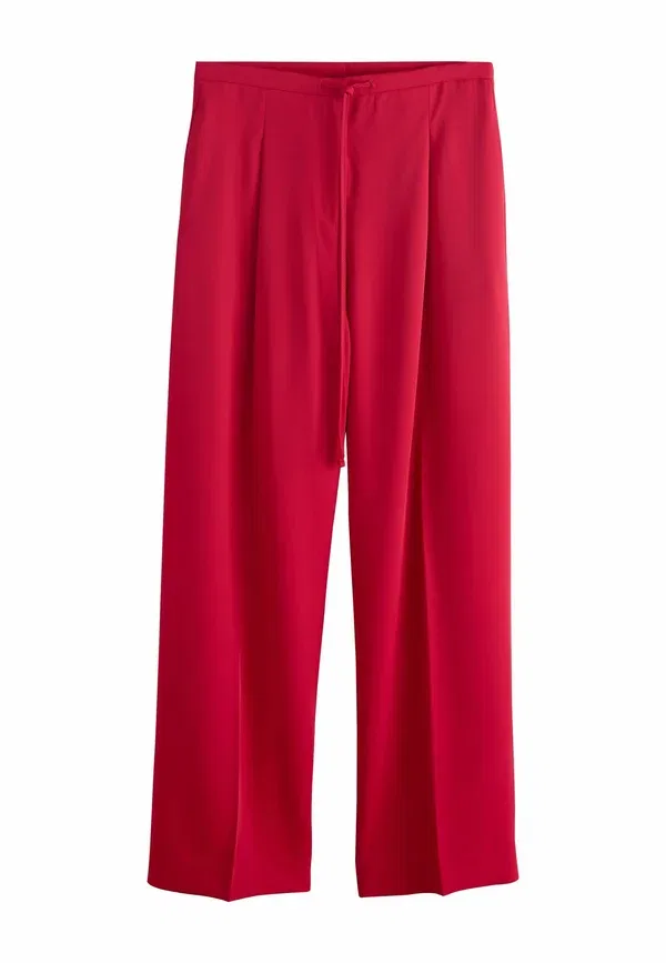 Брюки Next Tall fit tie waist wide leg, красный